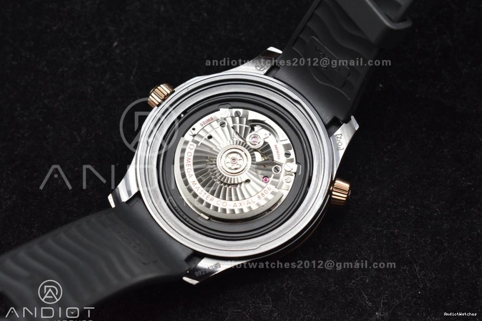 Black A Strap RG 300m Neat 1:1 Dial Seamaster Black VSF 1070 Ceramic Best on Bezel Black Edition 43.5mm Rubber 1112